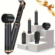 Spazzola Professionale 5 in 1 – Lisciante, Arricciacapelli e Volumizzante con Regolazione Calore