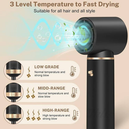Spazzola Professionale 5 in 1 – Lisciante, Arricciacapelli e Volumizzante con Regolazione Calore