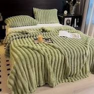 Coperta Morbida in Flanella e Pelliccia Sintetica – Calda e Accogliente per Divano, Sonno e Campeggio
