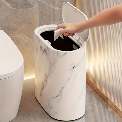 Cestino Angolare 14L con Coperchio e Sigillo Odori – Ideale per Bagni, casa e soggiorni