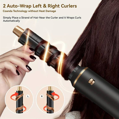 Spazzola Professionale 5 in 1 – Lisciante, Arricciacapelli e Volumizzante con Regolazione Calore