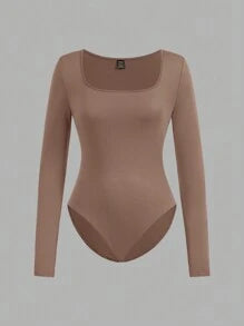 Sweetra Abito Attillato A Maniche Lunghe In Tessuto Elasticizzato, 2 Pezzi Per Donna