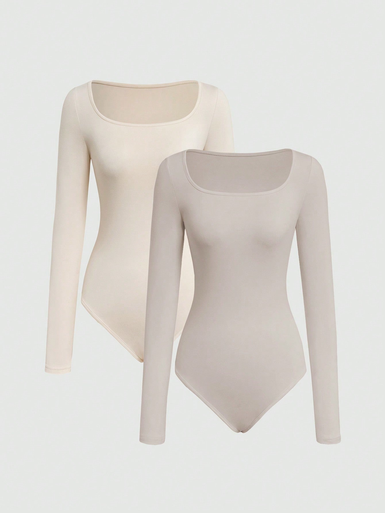Sweetra Abito Attillato A Maniche Lunghe In Tessuto Elasticizzato, 2 Pezzi Per Donna