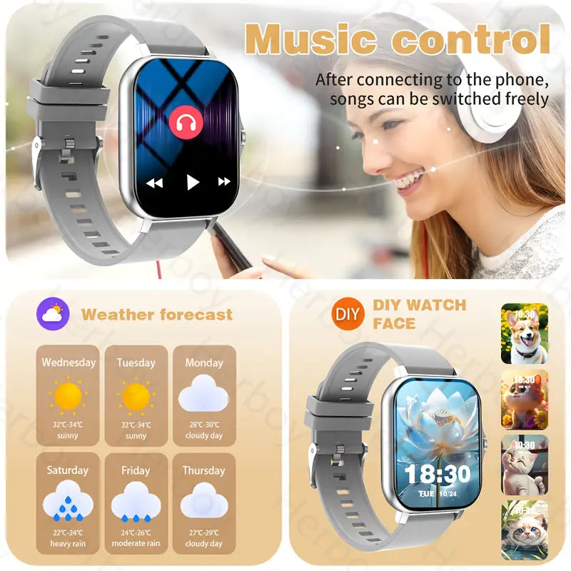 Smartwatch Rivoluzionario 2025 - Chiamate, Fitness e Stile in un Solo Dispositivo