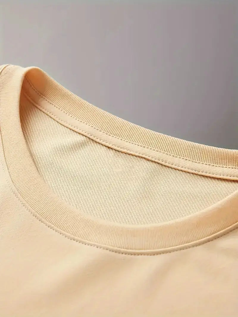 CALVIN Maglietta Casual da Uomo Nera con Grafica di Lettere Audaci - Girocollo in Poliestere Morbido per Abbigliamento Estivo Urbano, Lavabile in Macchina per l'Uso Quotidiano