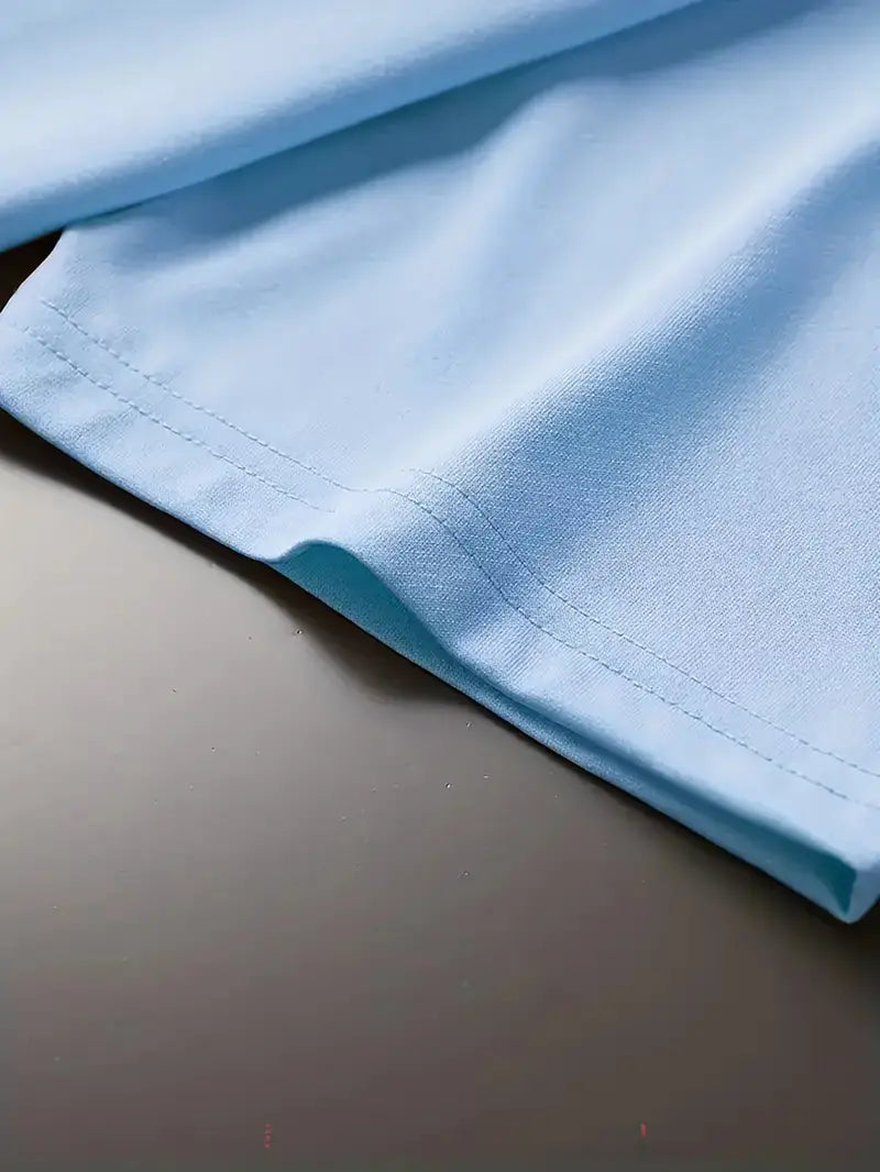 CALVIN Maglietta Casual da Uomo Nera con Grafica di Lettere Audaci - Girocollo in Poliestere Morbido per Abbigliamento Estivo Urbano, Lavabile in Macchina per l'Uso Quotidiano