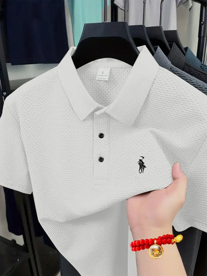 Maglietta Polo Casual con Colletto a Contrasto