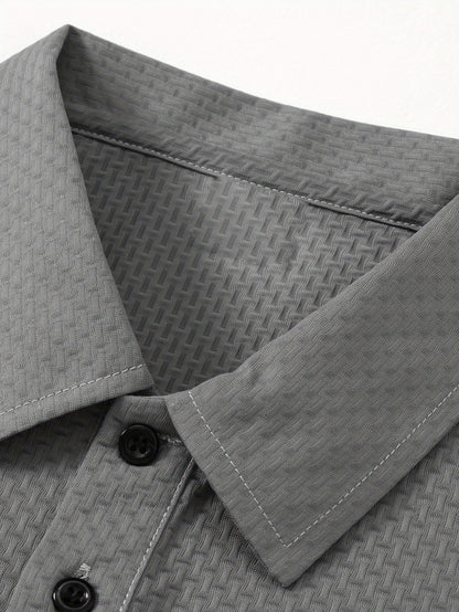 Maglietta Polo Casual con Colletto a Contrasto